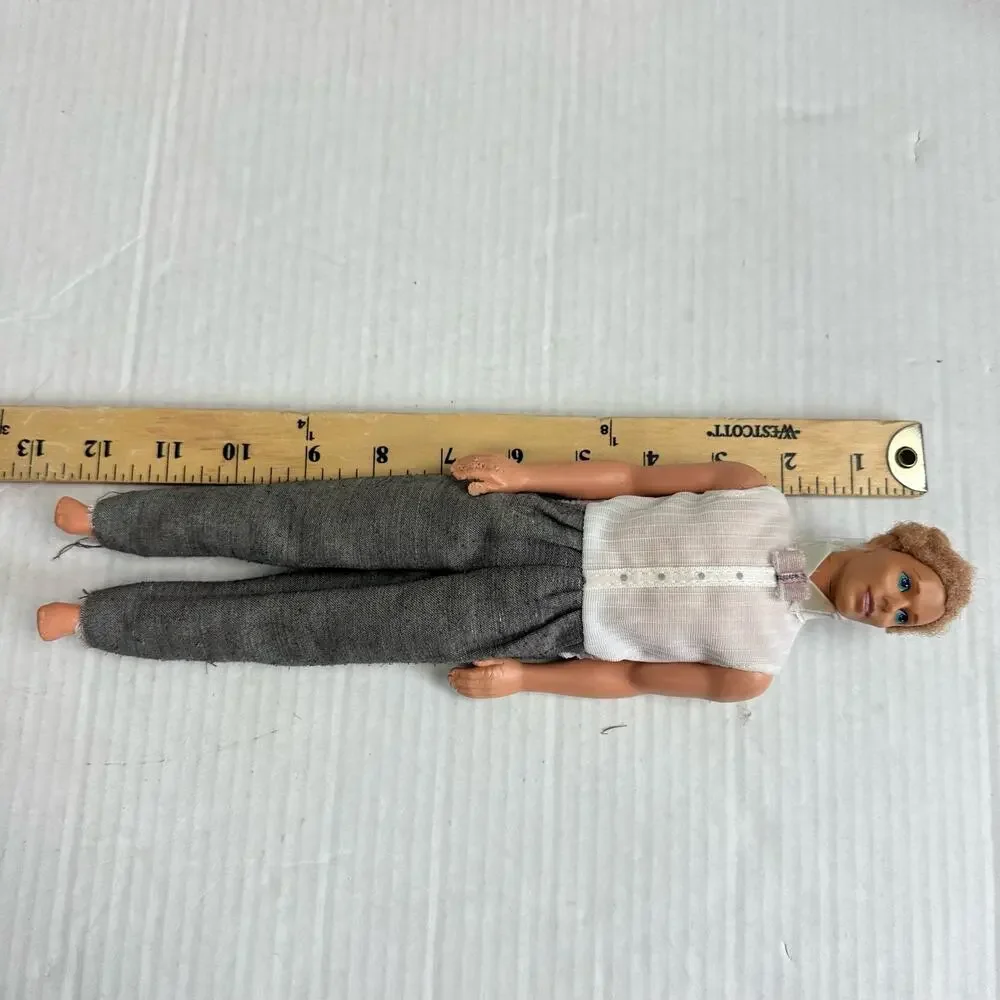 Mattel 1968 Ken Doll Disney Beauty & The Beast Prince Adam Barbie Rooted Hair